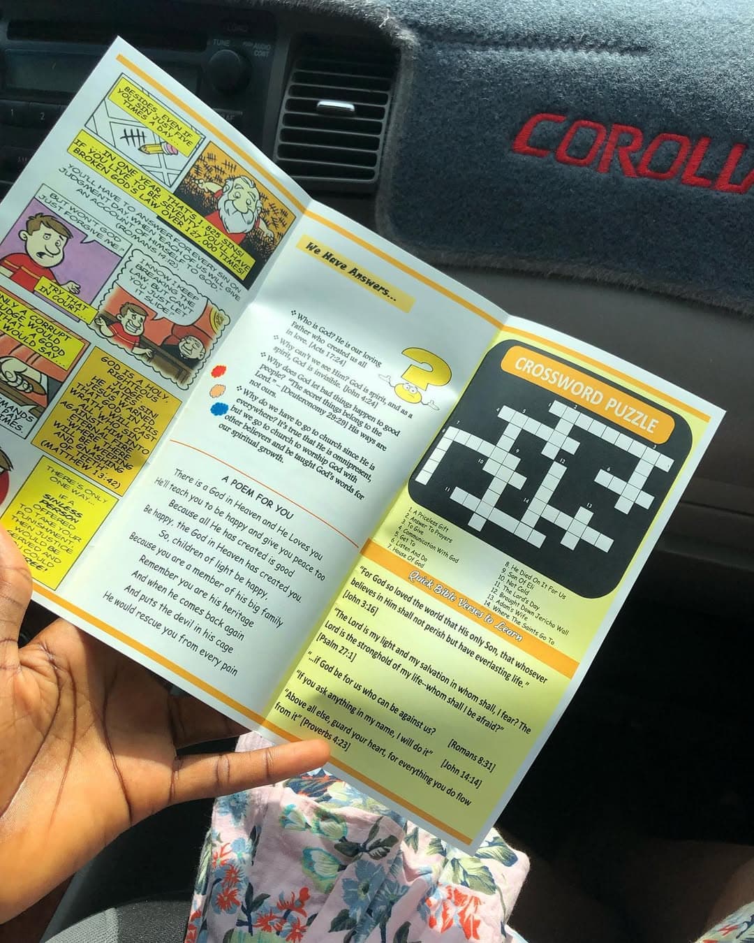 Gospel comic tract design