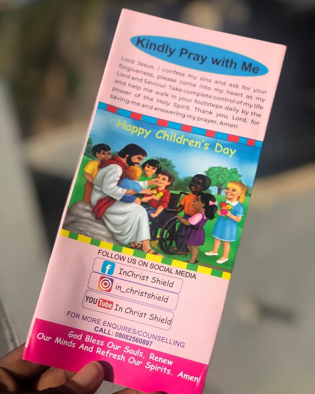 Gospel comic tract visual