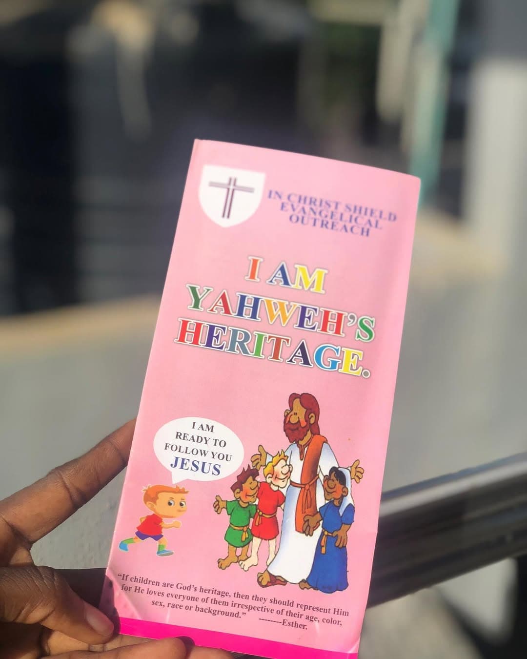 Gospel comic tract feature