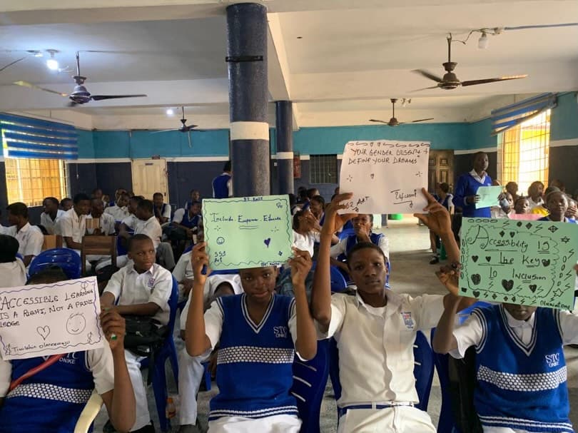 School outreach programme gathering