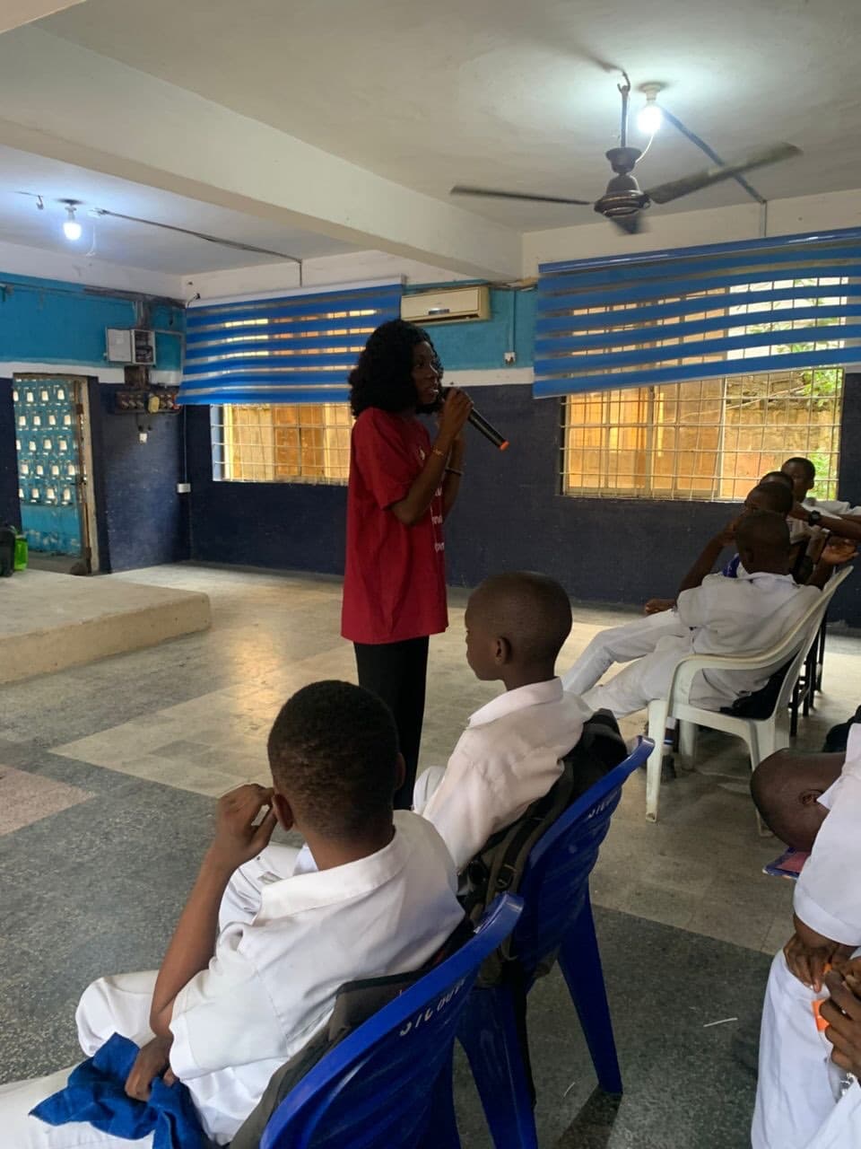 School outreach programme gathering