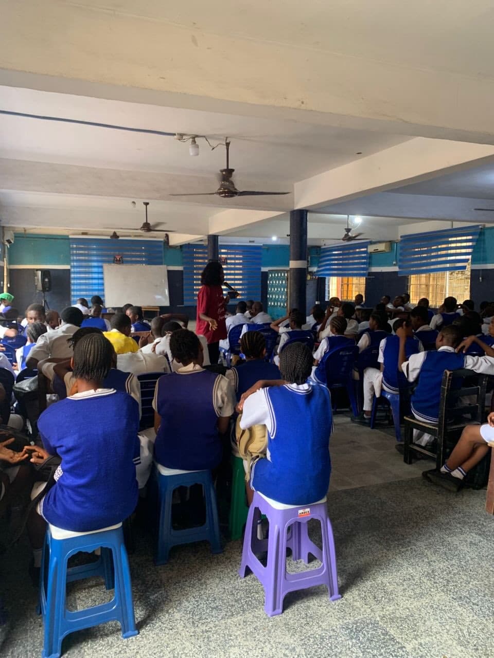 School outreach programme gathering