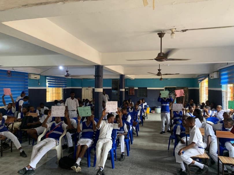School outreach programme gathering
