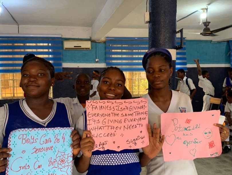 School outreach programme gathering