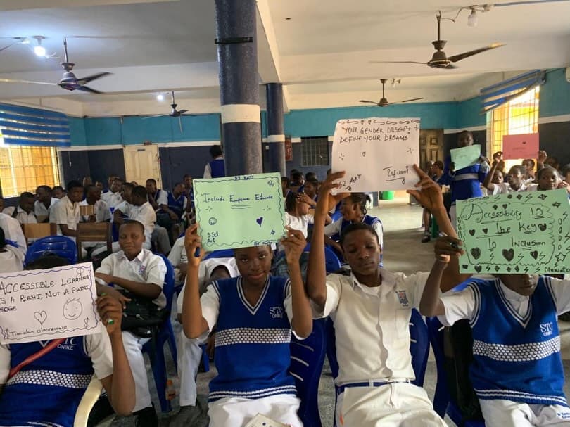 School outreach programme gathering