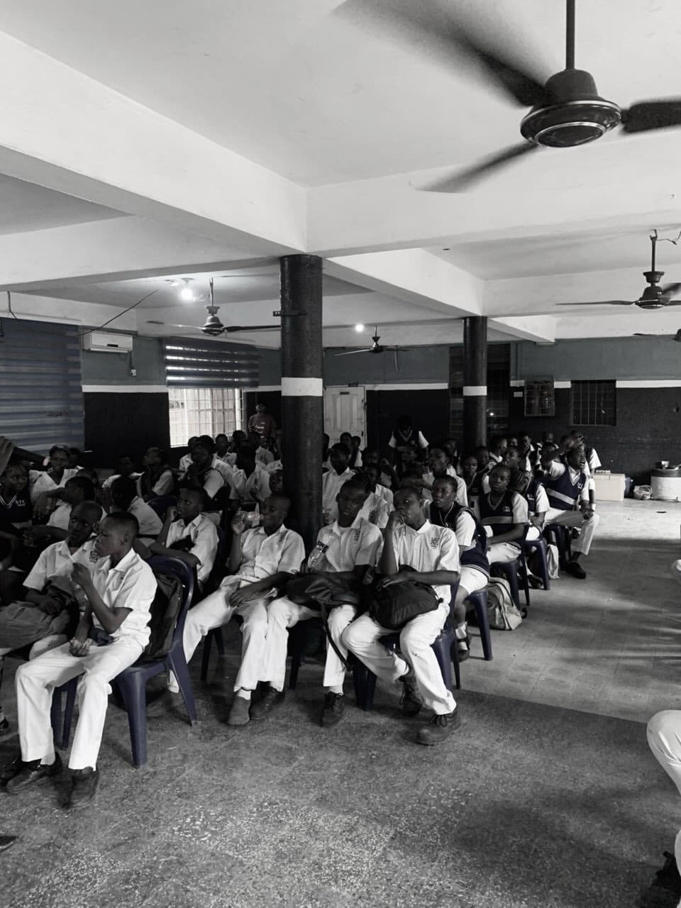 School outreach programme gathering