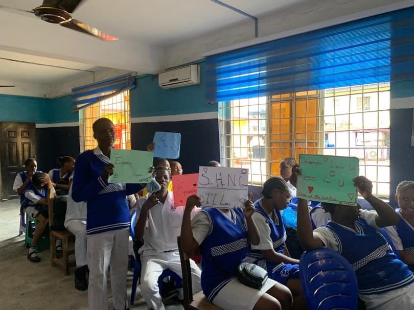 School outreach programme gathering